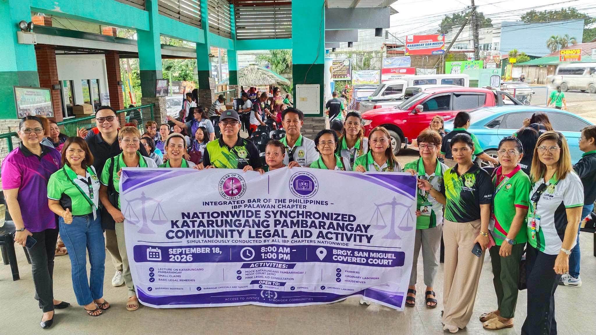 IBP Palawan Brings Free Legal Services to Puerto Princesa Barangays feature